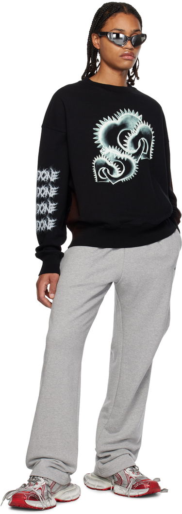 Pulover We11done We11done Crewneck Sweatshirt Črna | WD-TS3-23-710-U-BK, 3
