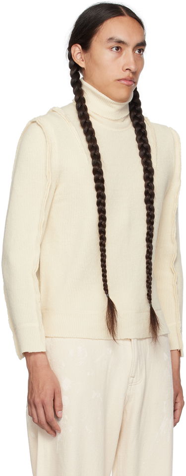 Pleteni pulover R13 R13 Flat Sleeve Turtleneck Bež | R13WY166-Y032A, 1
