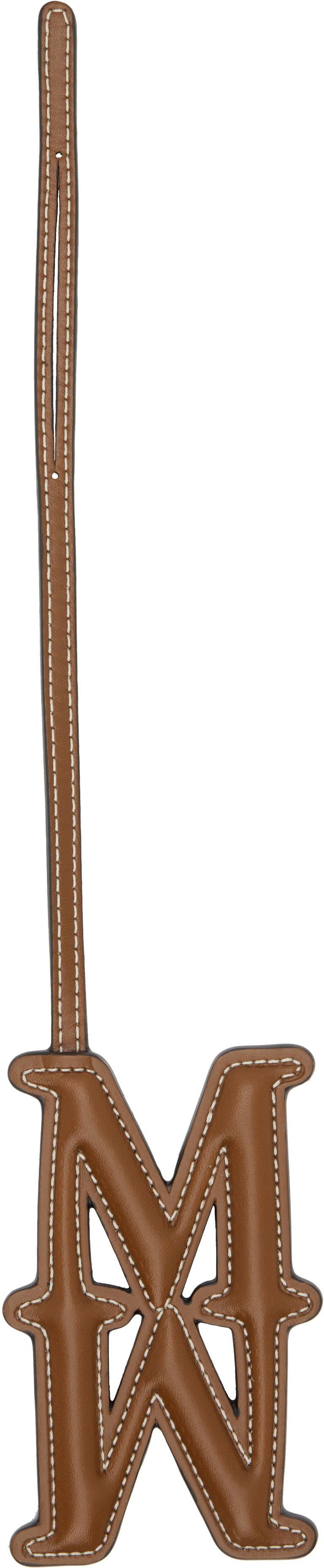 Obeski za ključe Max Mara Max Mara Leather Monogram Keychain Rjava | 2524726061600