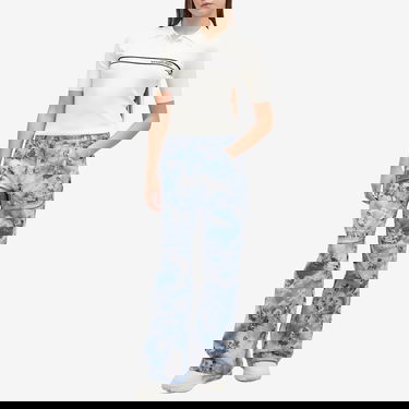 Polo majica Off-White Women's Short Sleeve Polo Top with Logo Stripe by Off-White Bela | OWHV005S25KNI0010A10, 4