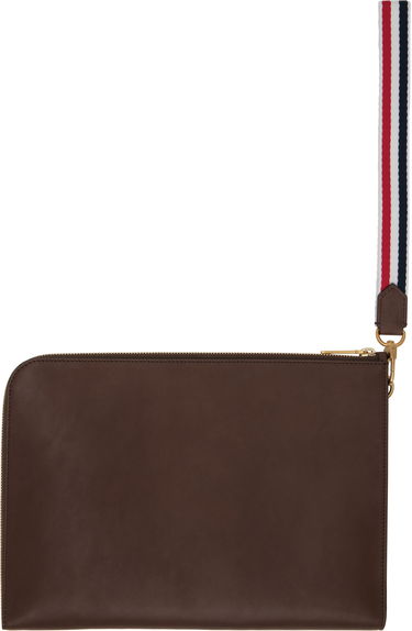 Denarnica Thom Browne Thom Browne Soft Calfskin Medium Gusset Document Holder Rjava | MAC083A-L0117, 1