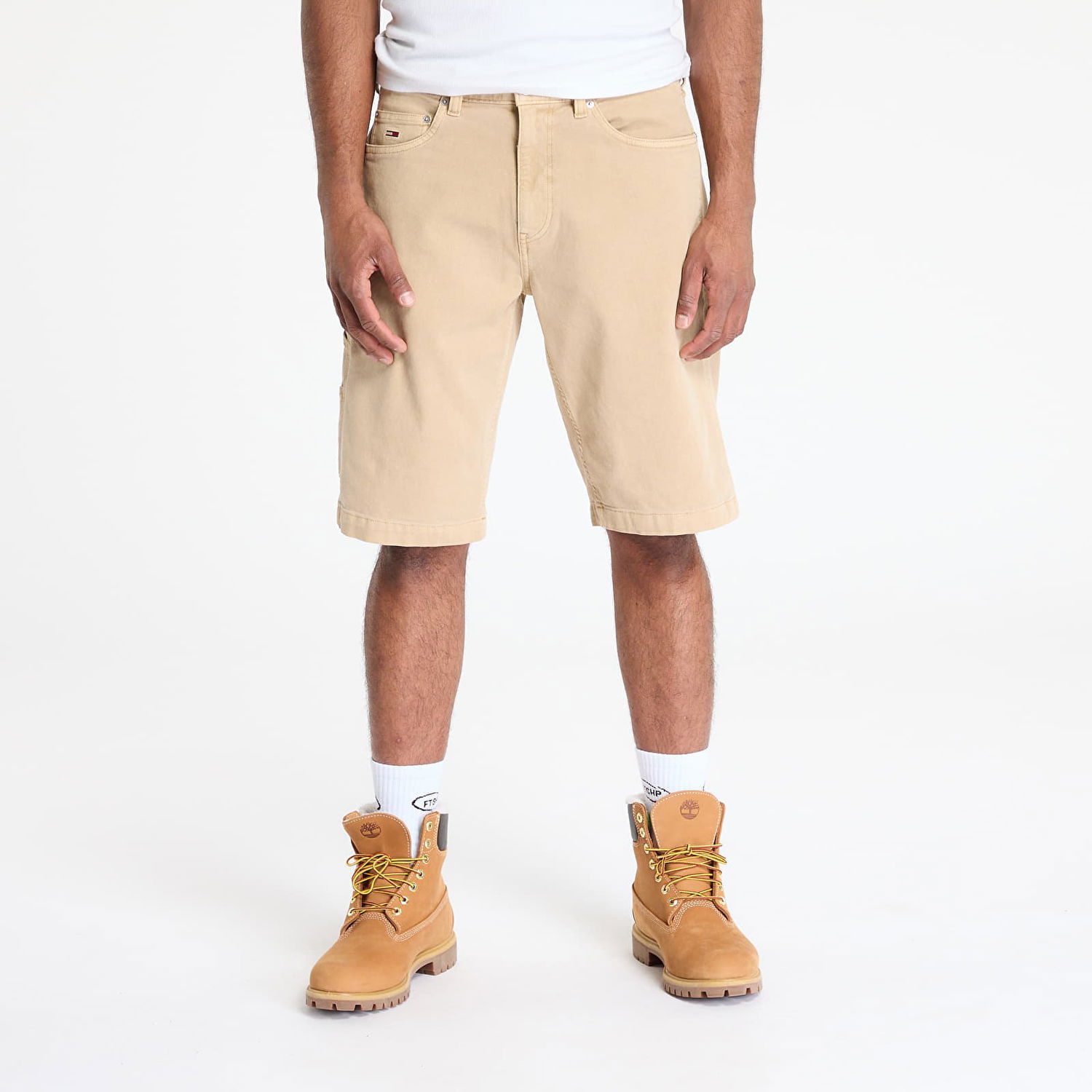 Kratke hlače Tommy Hilfiger Tommy Jeans Jaimie Canvas Cargo Shorts Bež | DM0DM21951 ACT, 0