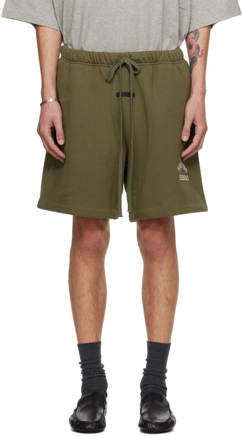 Kratke hlače Fear of God Essentials Soccer Shorts Zelena | 160BT242005F