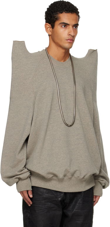 Pulover Rick Owens Concordians Tecsweat Sweatshirt Siva | DU02E7272 FGM, 1