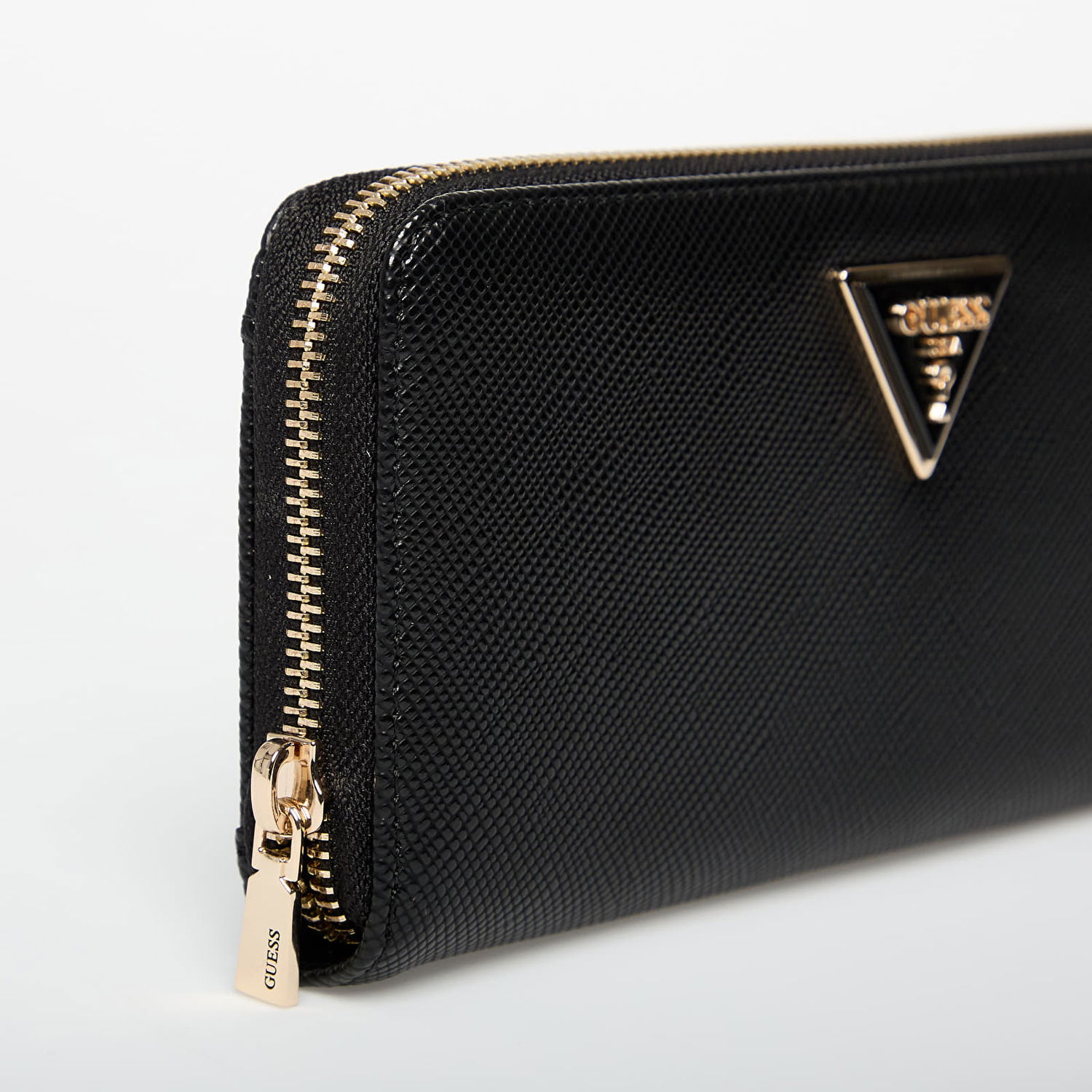 Denarnica GUESS Laurel Ii Slg Large Zip Around Wallet Črna | SWZG7459146-BLA, 1