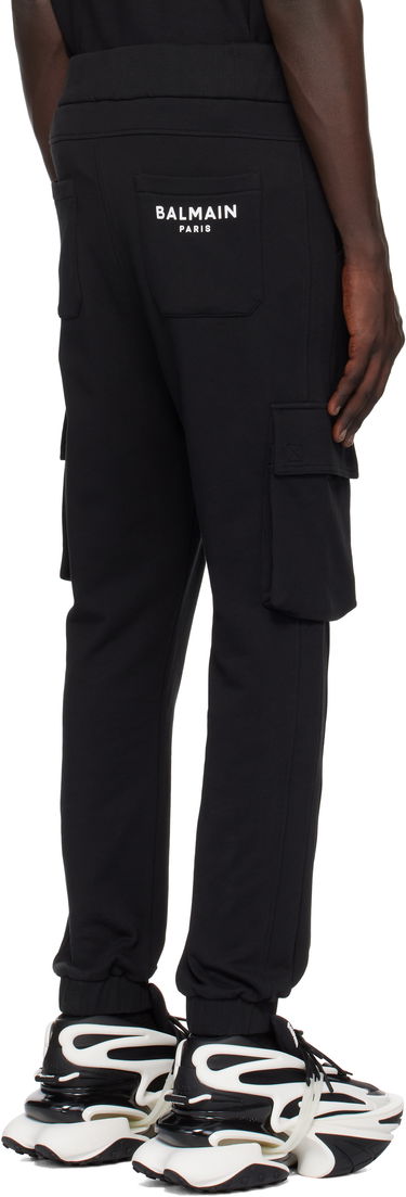 Trenirka Balmain Print Cargo Pants Črna | DH1OB295BC64, 2