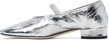Oblačila Aeyde Aeyde Pippa Leather Ballerina Flats Kovinski | A11-FL-GLVR25RO126-SS25-920-068, 2