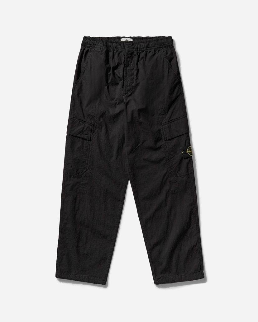 Cargo hlače Stone Island Stretch Ripstop-TC Cargo Pants Črna | K1S15-3100022-S0063 V0029