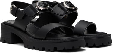 Superge in čevlji Versace Medusa Buckle Platform Block-Heel Sandals 80 mm Črna | 1015472_1A04174_1B00P, 3