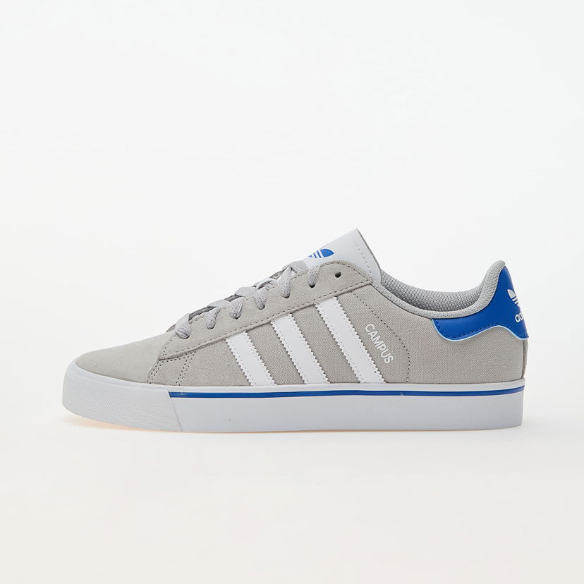 Superge in čevlji adidas Originals Campus Vulc Grey Two/ Ftw White/ Blue Siva | ID1362