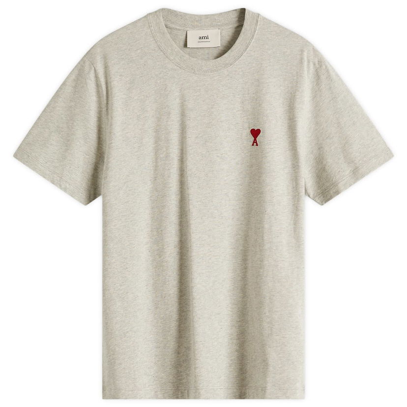 Majica AMI AMI Paris Small A Heart Logo T-Shirt, Size Large Siva | BFUTS035-724-0951