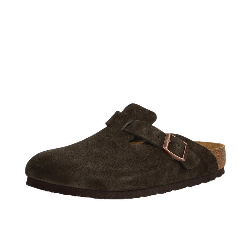 Superge in čevlji Birkenstock Birkenstock Boston Suede Clogs Rjava | 1027460