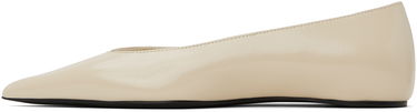 Oblačila TOTEME TOTEME Asymmetric Ballerina Flats Bež | 241-WAS990-LE0046, 2