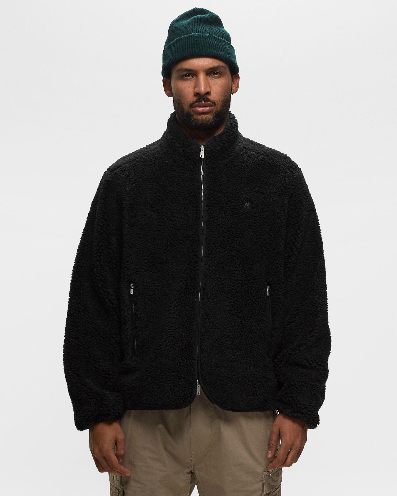 Jakna Represent Clo Represent Fleece Zip Through Jacket Black Črna | M01185-01, 1