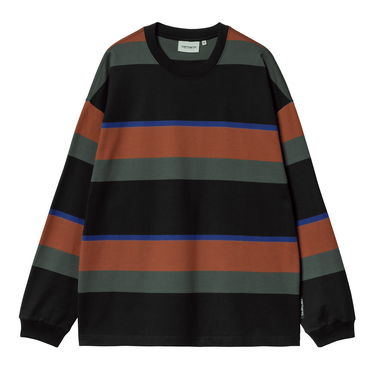 Majica Carhartt WIP Sundling Stripe Long Sleeve T-Shirt Črna | I033928_9, 4