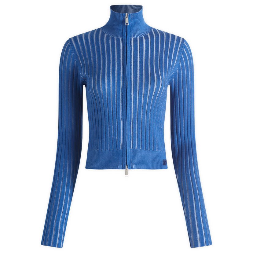 Pleteni pulover DAILY PAPER Daily Paper Women's Dias Knit Zip Cardigan Modra | 2512038