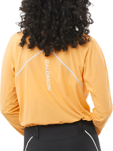 Pleteni pulover Salomon Salomon Sense Aero Hybrid Cropped HZ HD Women's Running Pullover Rumena | lc2471-0, 1