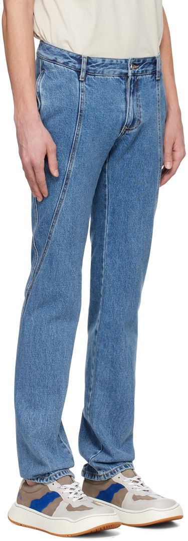 Kavbojke ADER ERROR Curved Seam Jeans Modra | BN01SSJE0108BL, 4