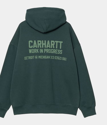 Pulover Carhartt WIP Carhartt WIP Hooded Distance Sweatshirt Zelena | I035639_9, 1