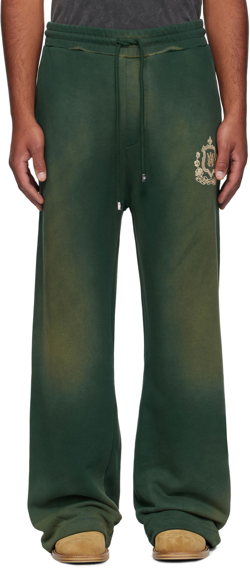 Trenirka AMIRI AMIRI 'MA' Crest Sweatpants Zelena | AMJYSP1047