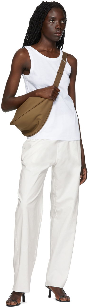 Torbice za okoli pasu The Row Small Slouchy Banana Pouch Bež | W1304-W256, 4