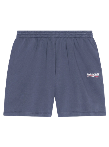 Kratke hlače Balenciaga Political Campaign Large Fit Sweat Shorts Mornarica | 676137TKVI91366