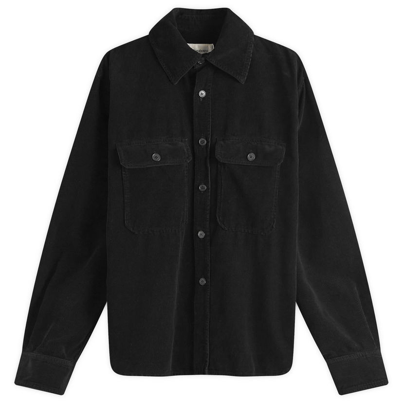 Srajce Saint Laurent Corduroy Overshirt Črna | 795555-Y34SA-1441