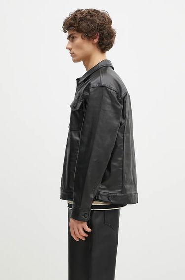 Jakna Pleasures Trucker Jacket Črna | P24F040, 1