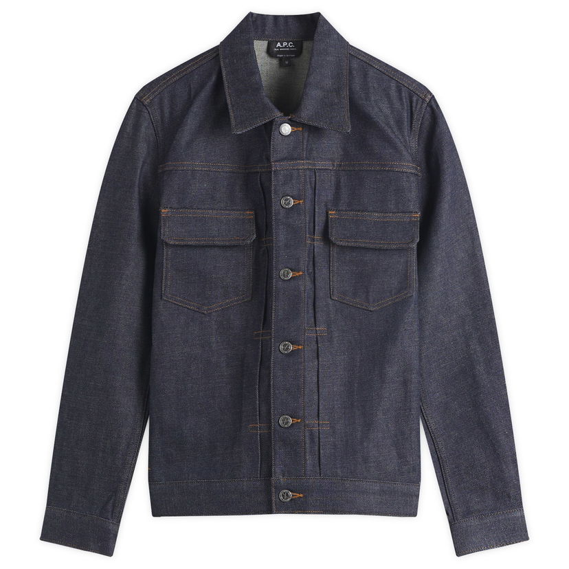 Jakna A.P.C. A.P.C. Work Jean Jacket, Size Large Modra | CODBS-H02191-IAISS25