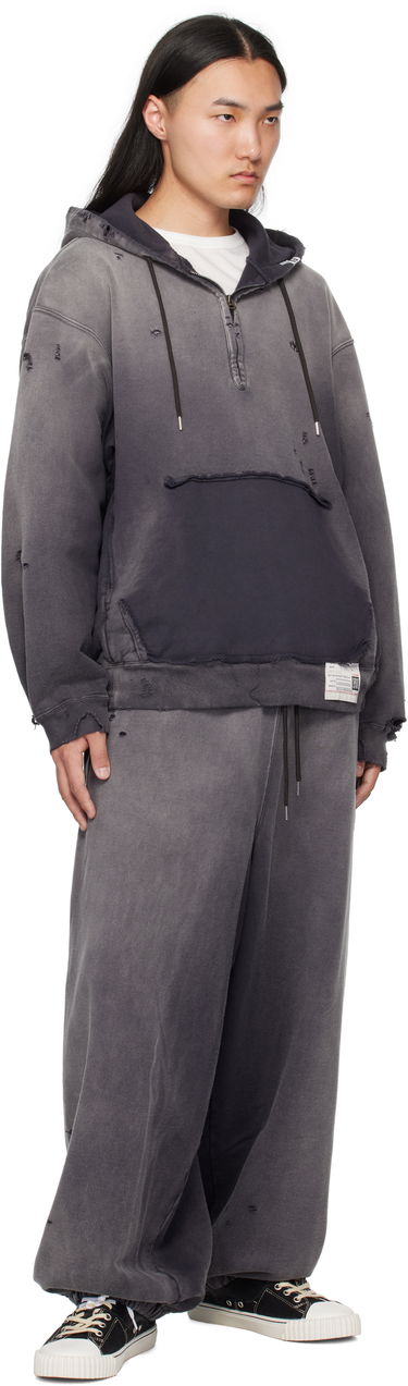 Pulover Maison MIHARA YASUHIRO Maison MIHARA YASUHIRO Sun Faded Half Zip-Up Hoodie Siva | A14HD532, 3