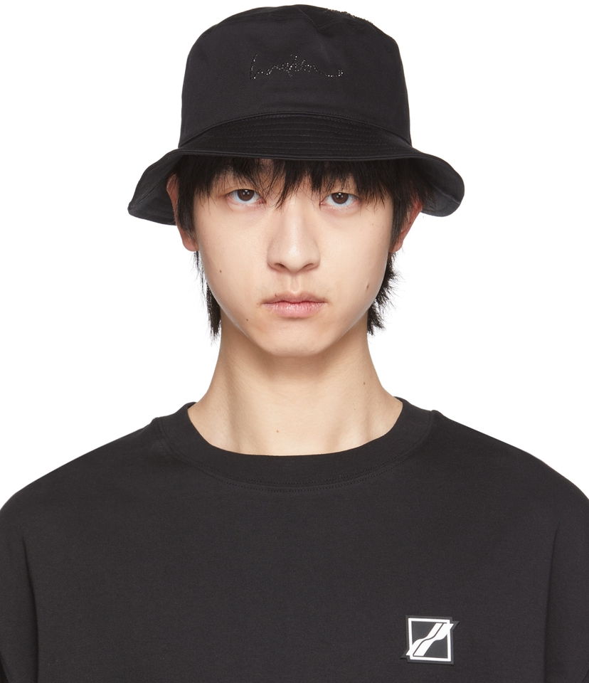 Kapa We11done We11done Hotfix Star Bucket Hat Črna | WD-AH1-22-410-U-BK