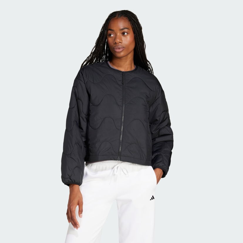Puhovka adidas Performance Nuganic Insulated Jacket Črna | JJ1194