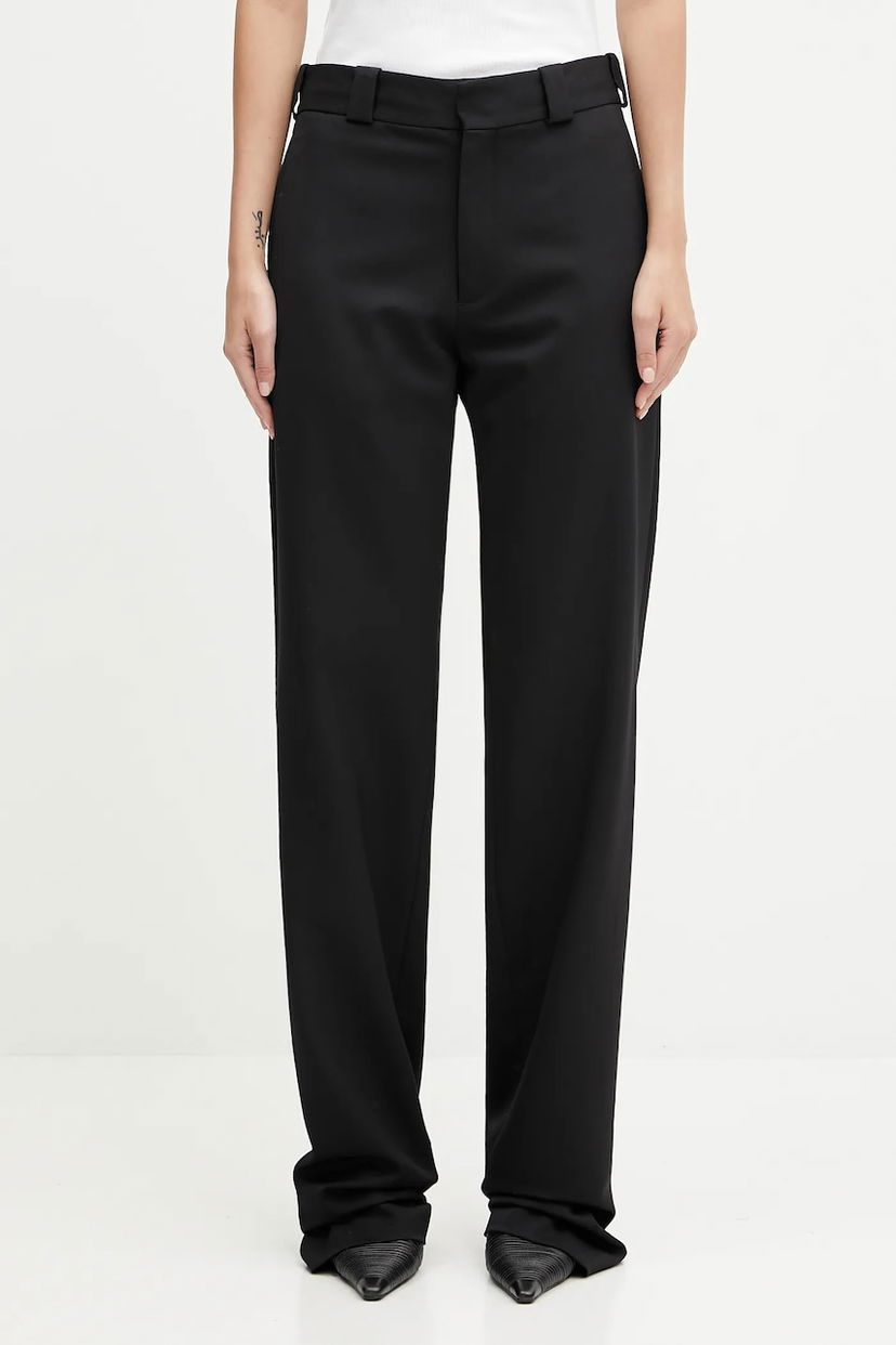 Hlače VETEMENTS Fitted Tailored High Waist Pants Črna | WH76TP300SB