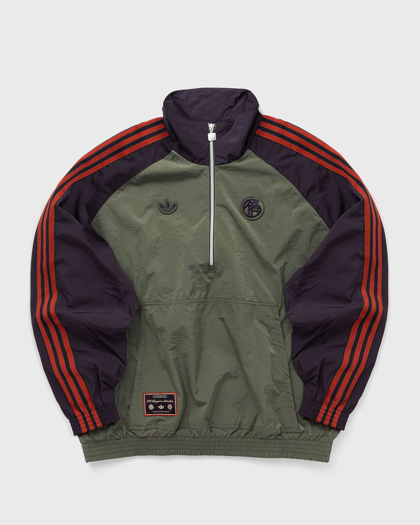 Jakna adidas Originals FC Bayern Icon Half Zip Jacket Zelena | JN0112