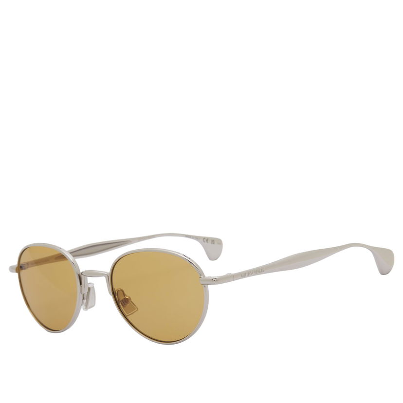 Sončna očala Bottega Veneta Bottega Veneta BV1396S Round Sunglasses Kovinski | BV1396S-001