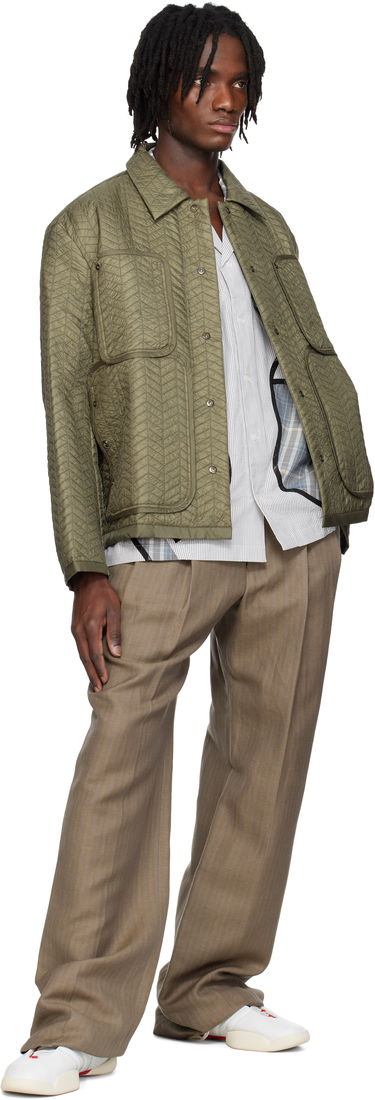 Puhovka Craig Green Craig Green Quilted Worker Jacket Zelena | CGSS25CWOJKT82, 3