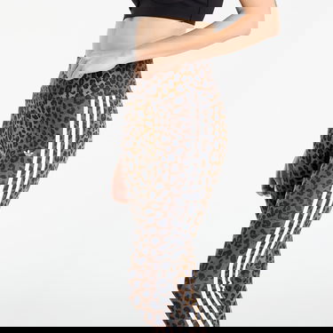 Pajkice adidas Performance 3-Stripes Leopard Print Leggings Rjava | JW7308, 1
