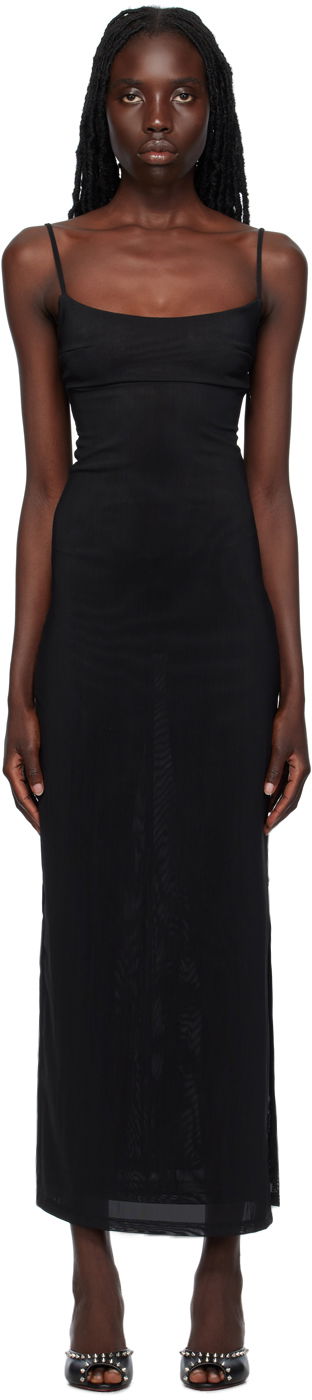 Obleke Miaou Miaou Thais Maxi Dress Črna | 5019PM3BLK