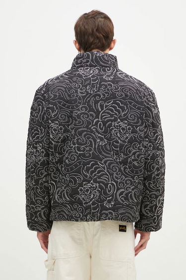 Puhovka KENZO Black Tiger Print Down Jacket Črna | FE65OU1439NN.99, 1