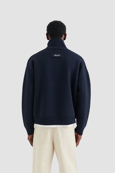 Pleteni pulover AXEL ARIGATO Core Zip-Up Sweater Črna | A2143001, 3