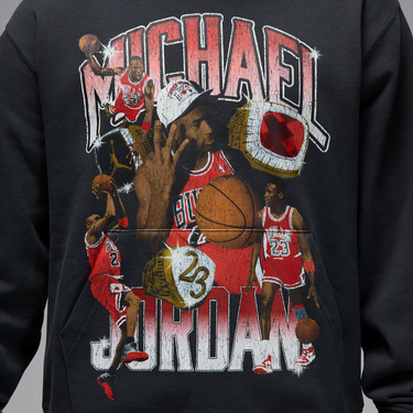 Pulover Jordan Jordan Flight Fleece Graphic Print Hoodie Črna | HJ4396-045, 3