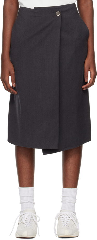 Krila ADER ERROR Asymmetric Midi Skirt Siva | BN01FWSK0202GR, 0