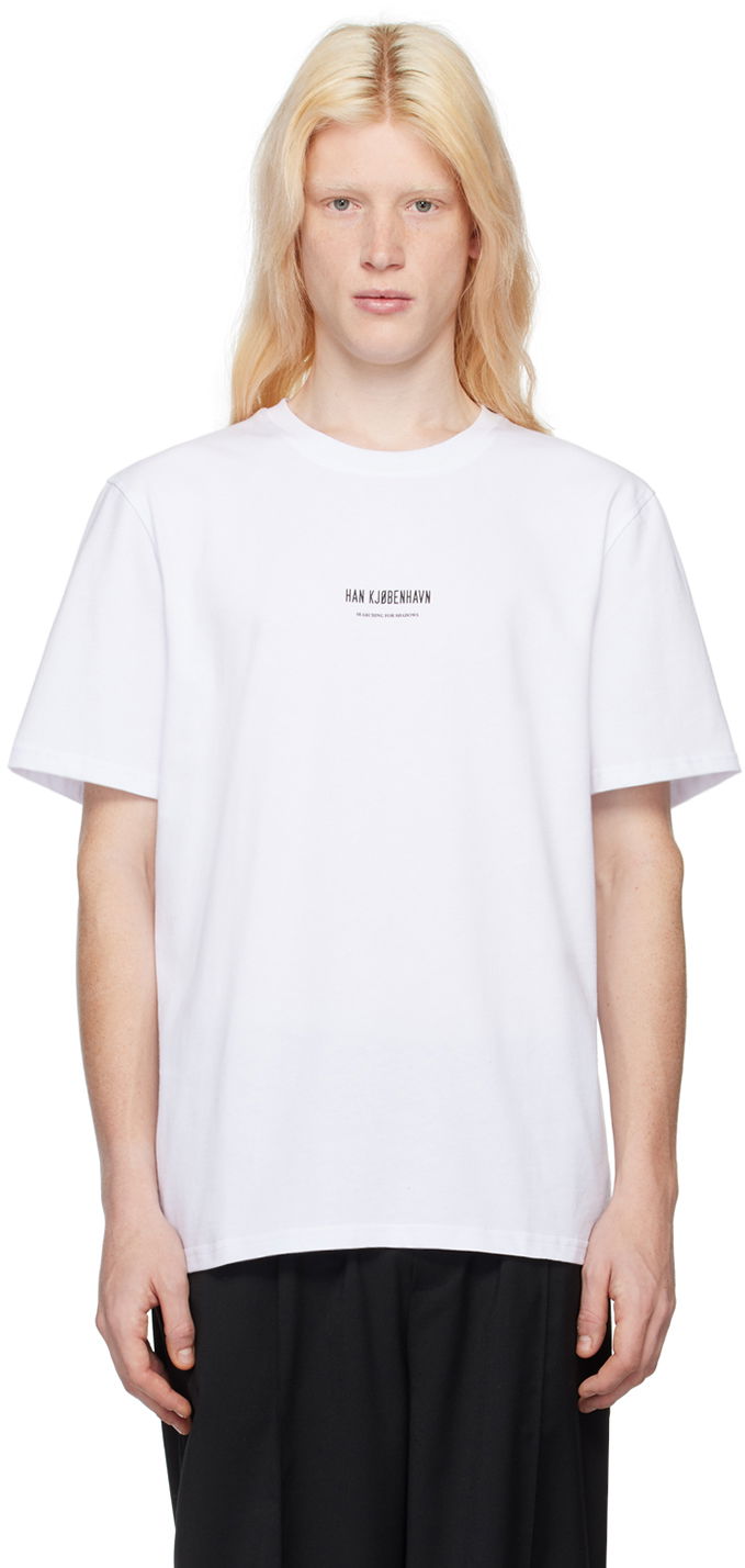 Majica Han Kjøbenhavn Shadow Moon Graphic T-Shirt Bela | M-133212