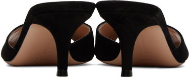 Superge in čevlji Gianvito Rossi Pointed Suede Heeled Mules Črna | G15110.55RIC.CAM, 1