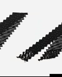 Tarr Night Sky Textured Patterned Scarf with Fringe