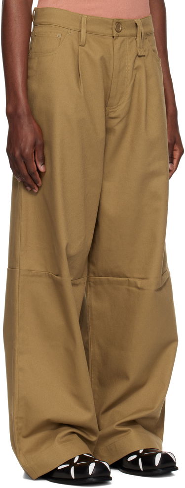 Hlače Simone Rocha Simone Rocha Embellished Puddle Trousers Rjava | 4131B 1074, 1