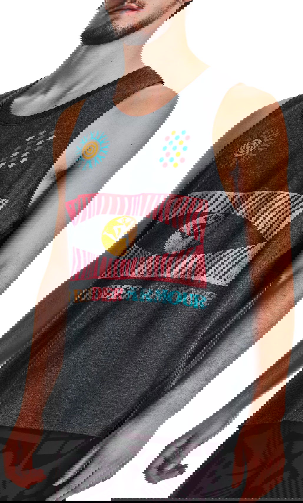 Majica brez rokavov Under Armour Graphic Tank Top We Run in Peace Večbarvna | 1376985-001, 0