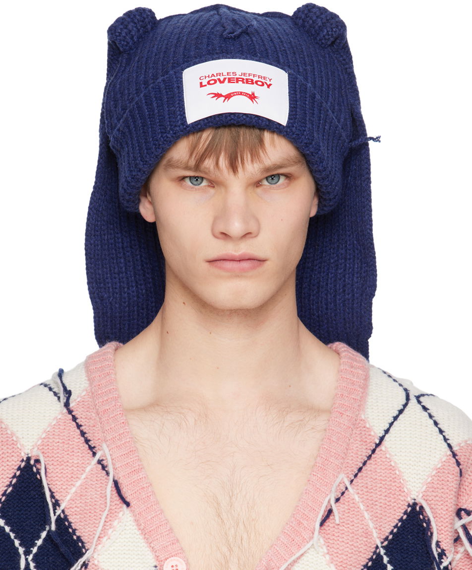 Beanie Charles Jeffrey Loverboy Charles Jeffrey LOVERBOY Chunky Rabbit Beanie Mornarica | CJLSS23CRB5, 0