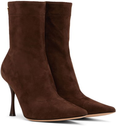 Superge in čevlji Gianvito Rossi Suede Pointed Toe Boots Rjava | G73173.85LAC.CSF, 3