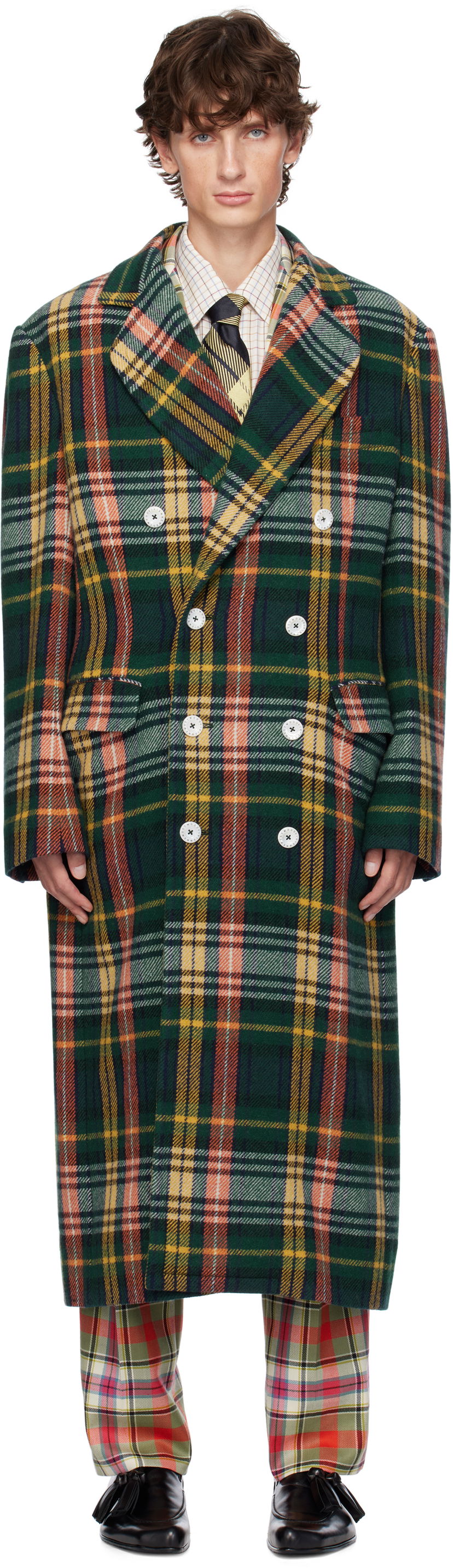 Plašči Vivienne Westwood Long Coat Zelena | 2D010008-W00XC-